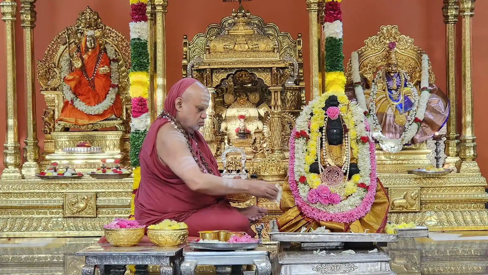 Image from Shishyavrunda of Sri Sringeri Sharada Peetham : 🌸Vijayayatra-2025🌸 Prana Pratishtha Mahakumbhabhisheka of Bhagavati...