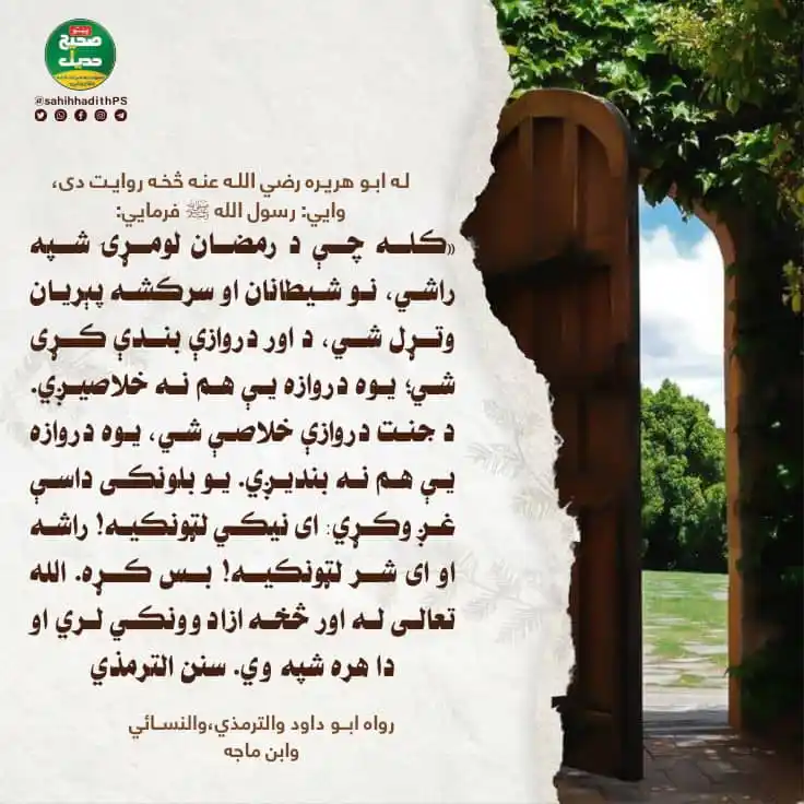 Image from صحیح حدیث پښتو: <a class="text-blue-500 hover:underline cursor-pointer" href="/hashtag...