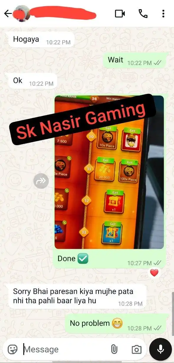 SK Nasir Gaming post