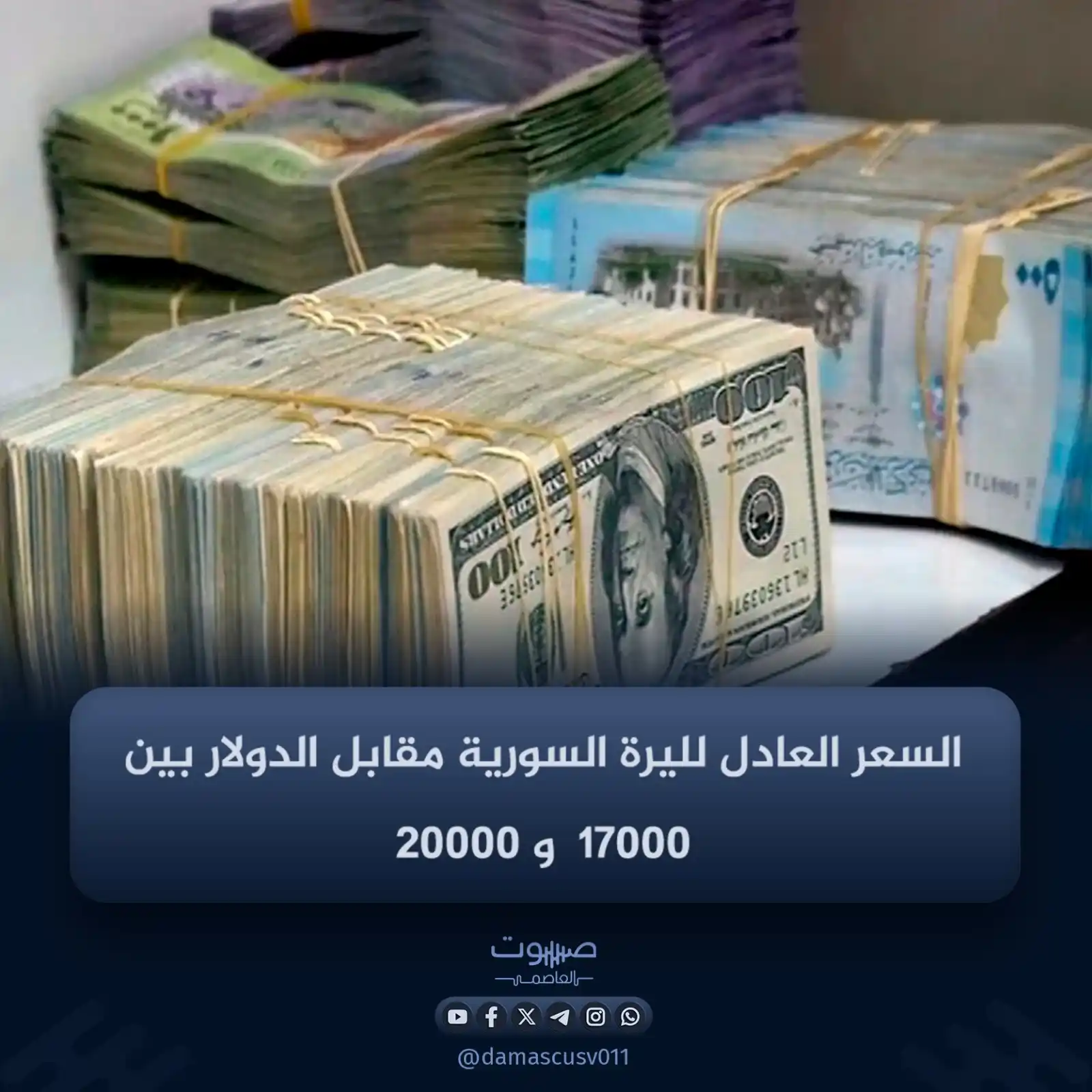Image from صوت العاصمة: الأكاديمي والمستشار لدى البنك المركزي السوري مخلص الناظر في لقاء مع قن...