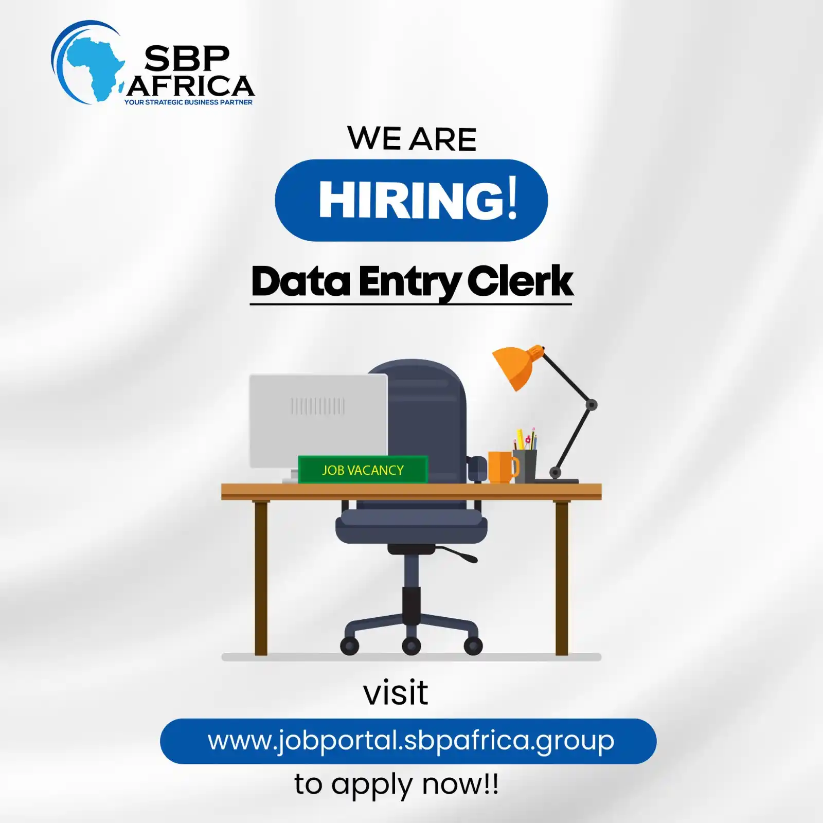 Image from STRATEGIC JOBS AFRICA: We’re hiring a Data Entry Clerk to keep records accurate and organized...