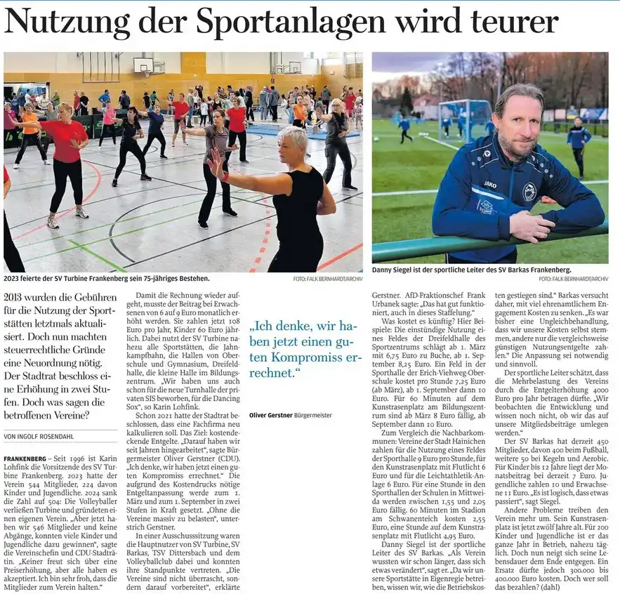 Image from SV Barkas Frankenberg: +++ Der Blick in die Tagespresse (FP) +++ Es bleibt kurz nochmals zu b...