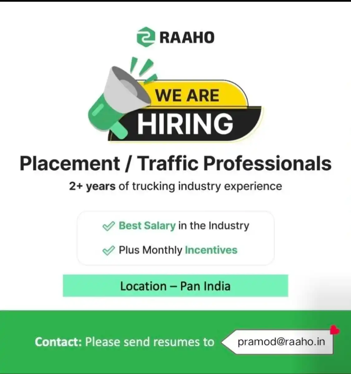 ट्रांसपोर्ट & लॉजिस्टिक्स (JOBS ) post