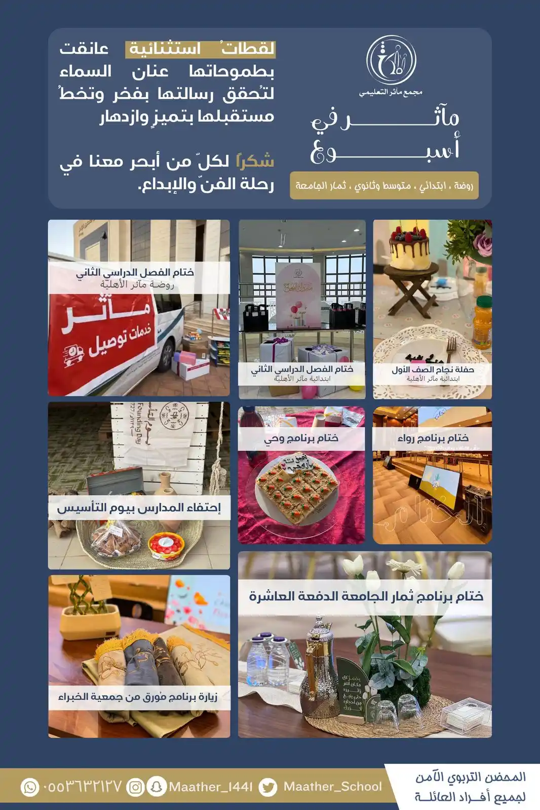 تغطيات مُجمع مآثر التعليمي 🌱 post