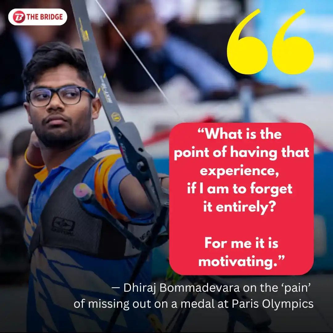 Image from The Bridge: Narrowly missing out on a bronze medal at the Paris Olympics still hau...