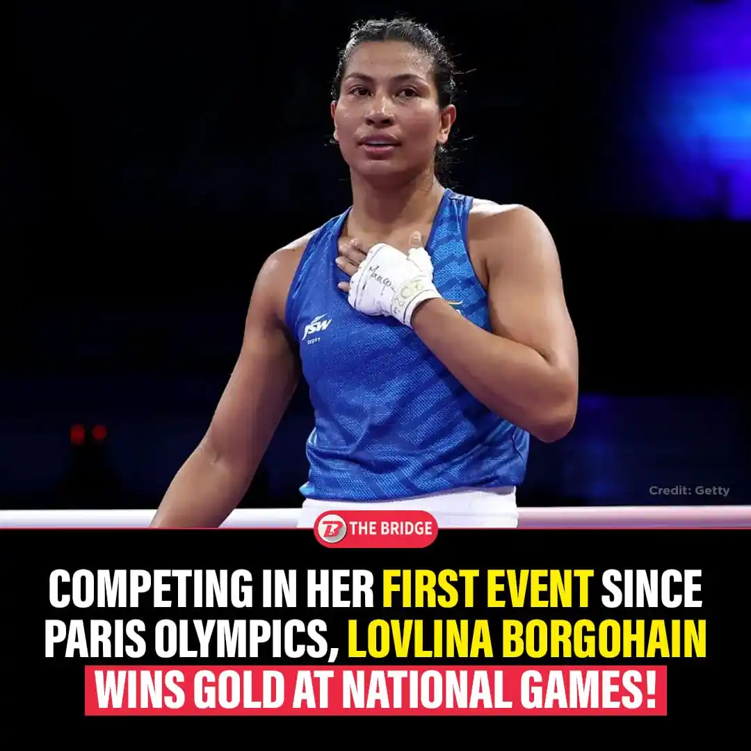 Image from The Bridge: Tokyo Olympic bronze medalist Lovlina Borgohain claims Gold 🥇in the w...