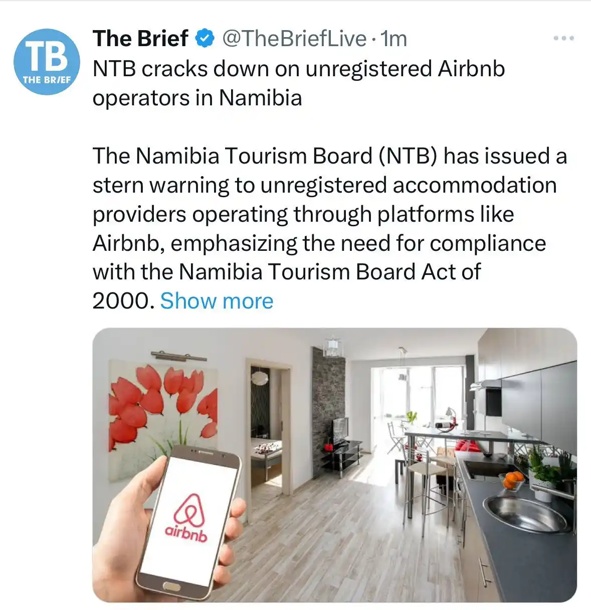 The Brief Live and Namibia Mining & Energy  post