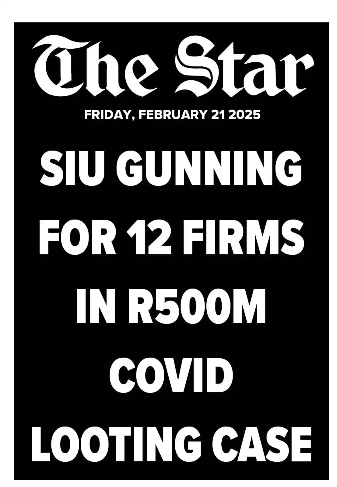 Image from The Star Newspaper: Inside tomorrow's edition of <a class="text-blue-500 hover:underline c...
