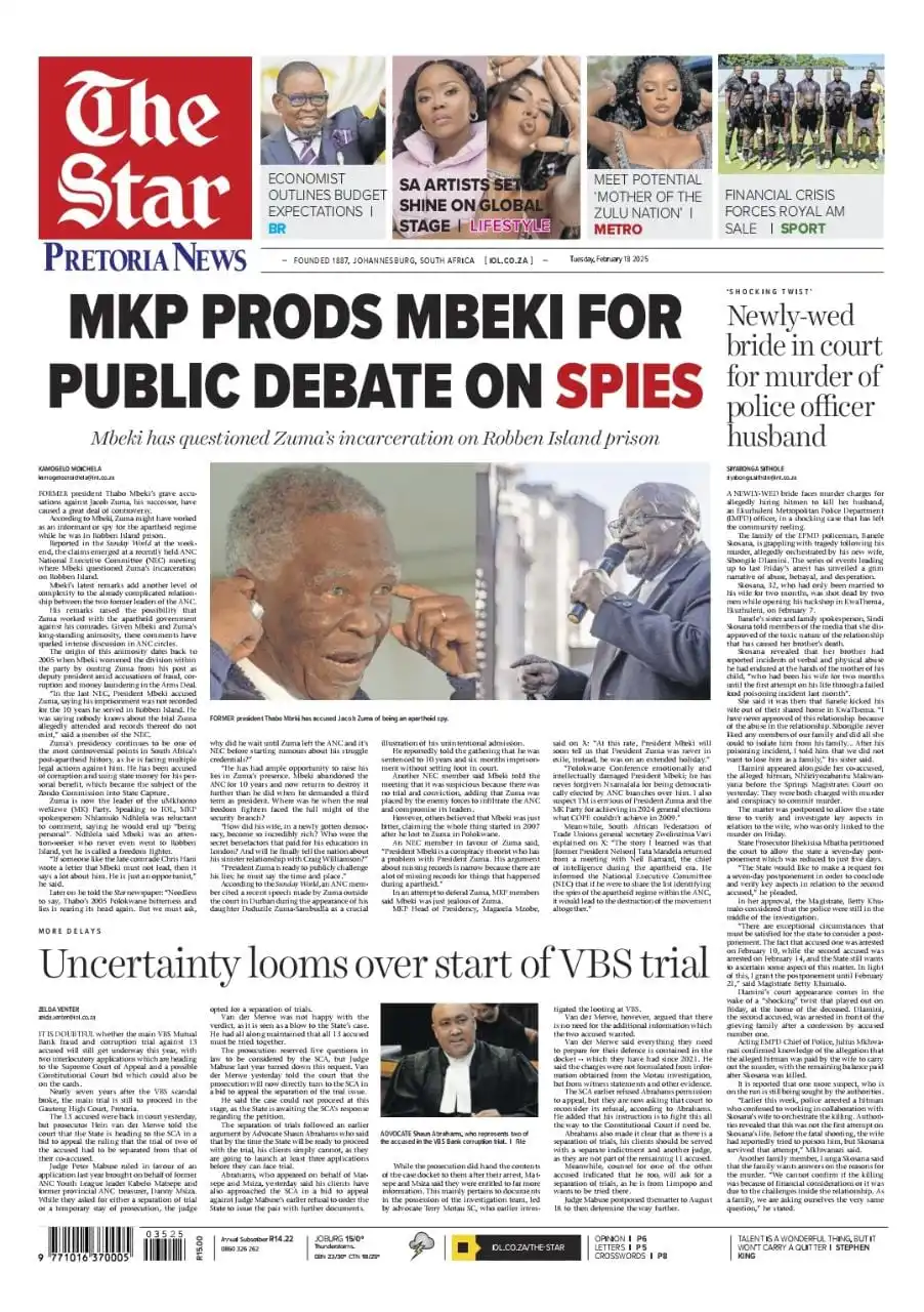 Image from The Star Newspaper: Get a copy of The Star Newspaper 🗞️🗞️ In today's edition: 📰 MKP PR...