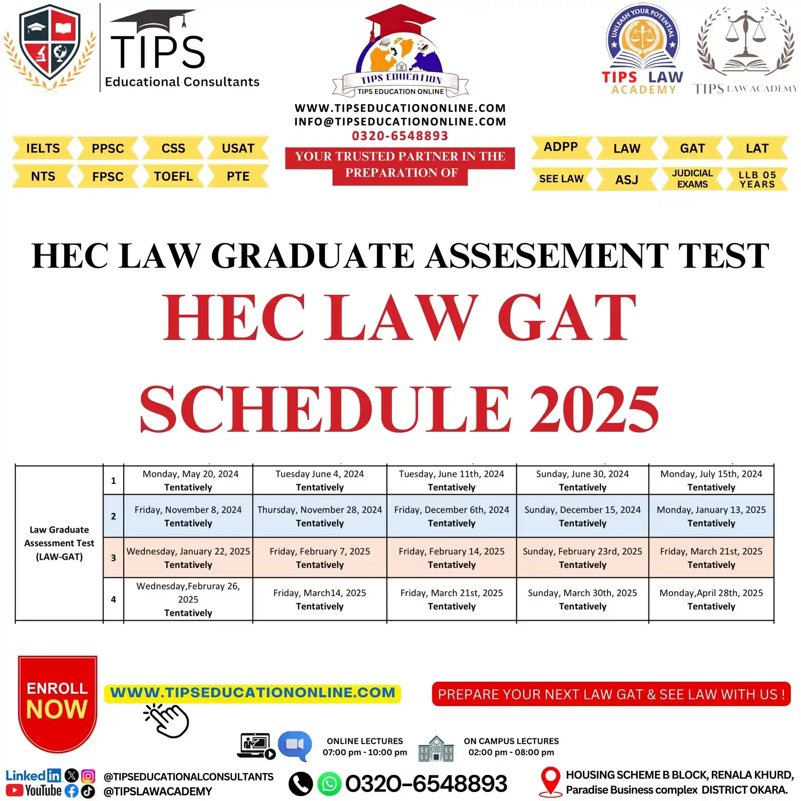 Image from TIPS LAW ACADEMY AND EDUCATIONAL CONSULTANTS: 🚀 Ace Your HEC LAW GAT 2025 with TIPS Education Online! Are you prep...