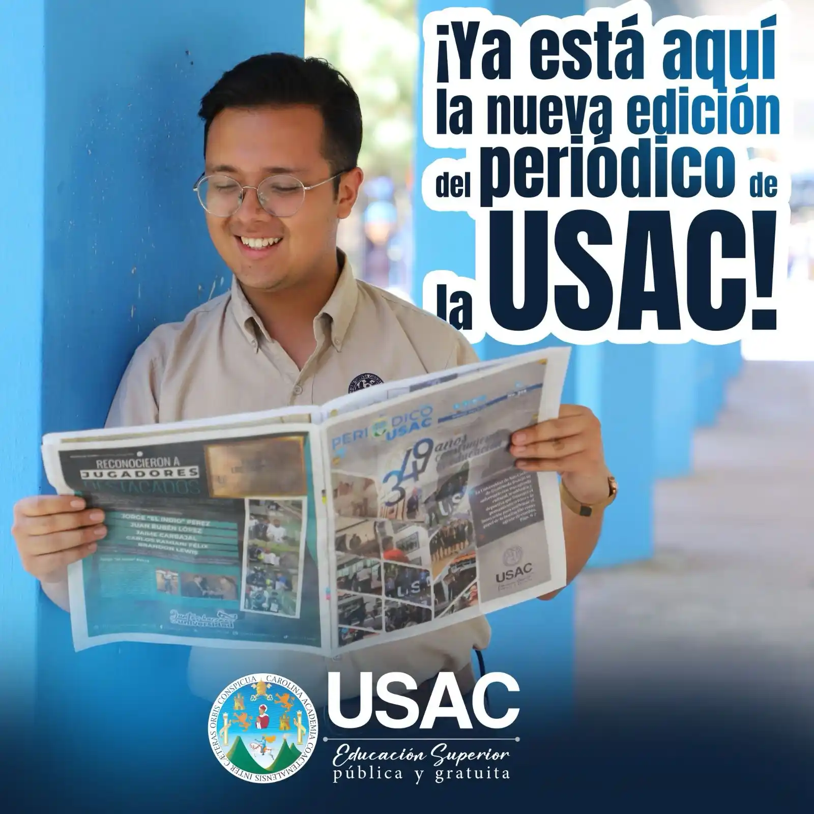 Image from Universidad de San Carlos de Guatemala: 📰 ¡Ya está aquí la nueva edición del Periódico USAC! 📖✨ Entérate de...