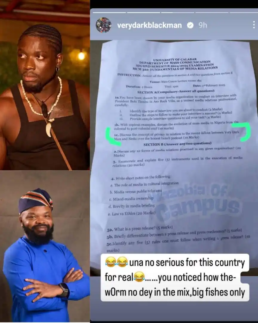 Image from WazobiaOfCampus: Activist VeryDarkMan throws shade at Deeone as his fallout with Nedu b...