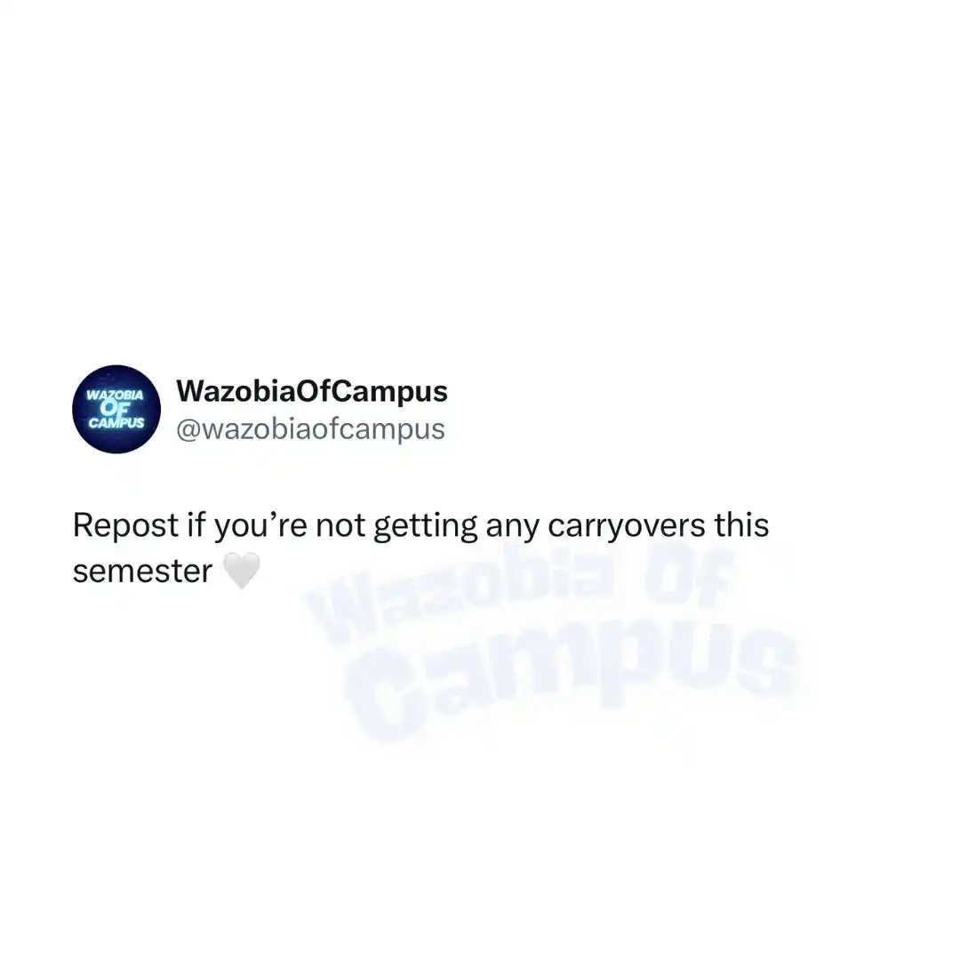 WazobiaOfCampus post