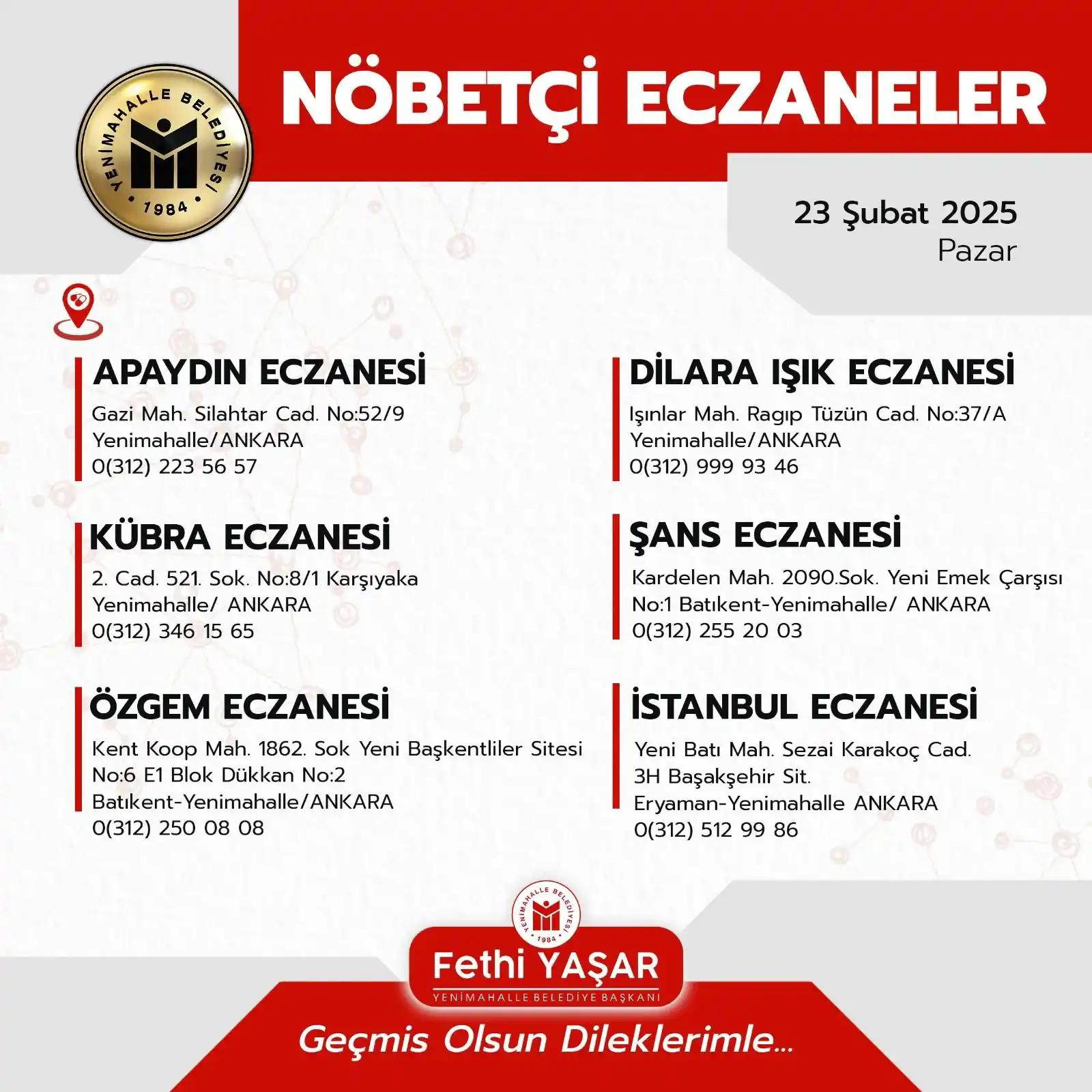 Yenimahalle Belediyesi post