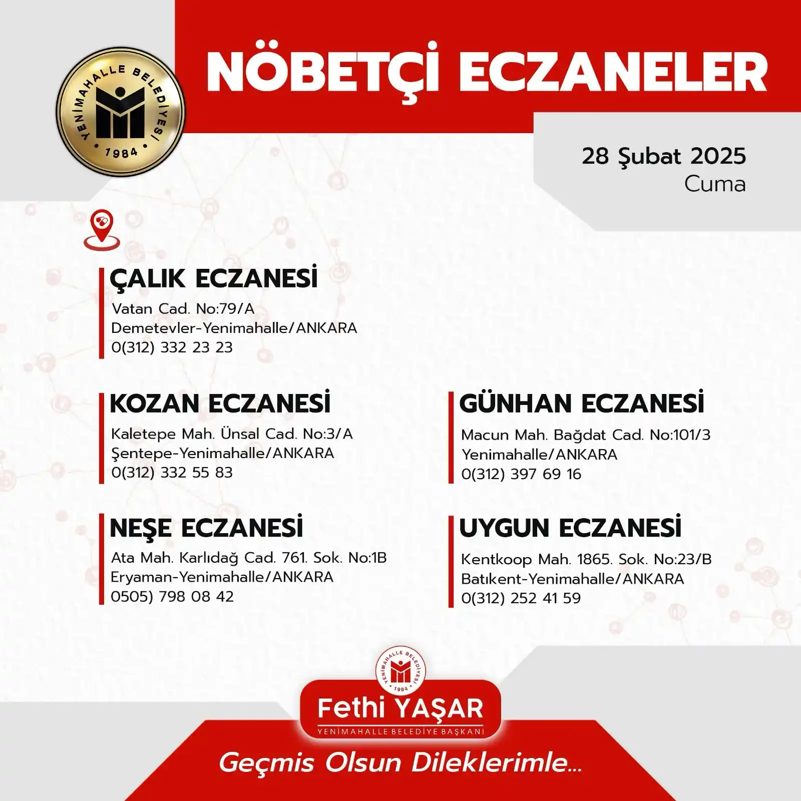 Yenimahalle Belediyesi post