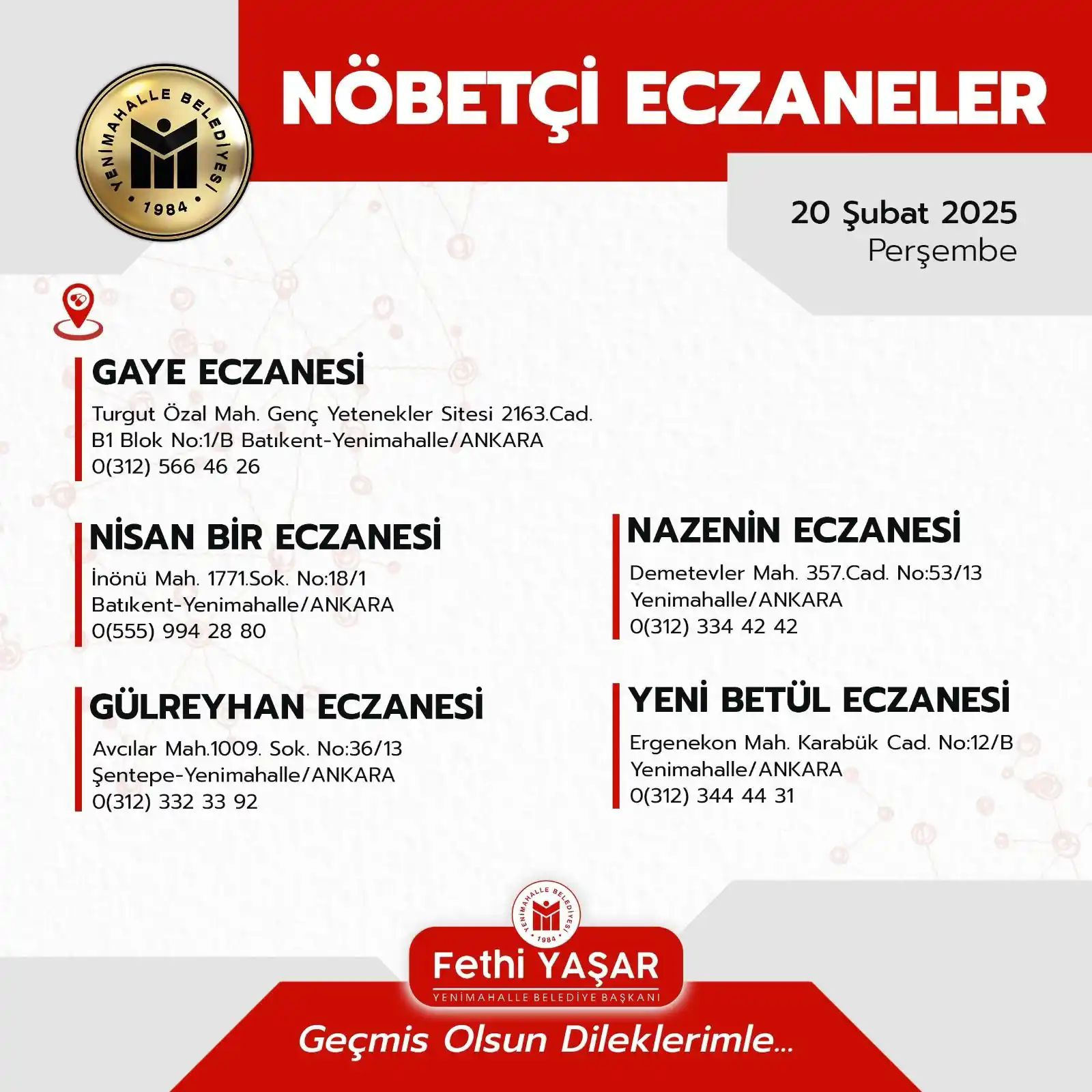 Yenimahalle Belediyesi post