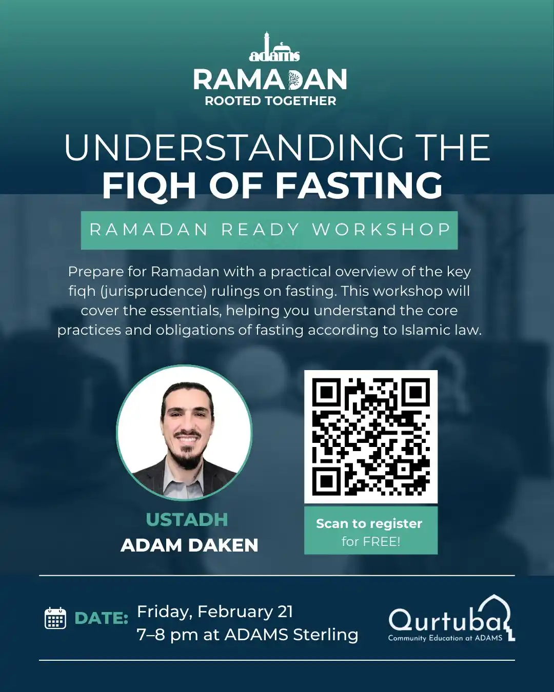 Image from ADAMS Official Channel: Exciting Pre-Ramadan Events! 🌙 ✨ Pre-Ramadan Workshop: Essentials o...