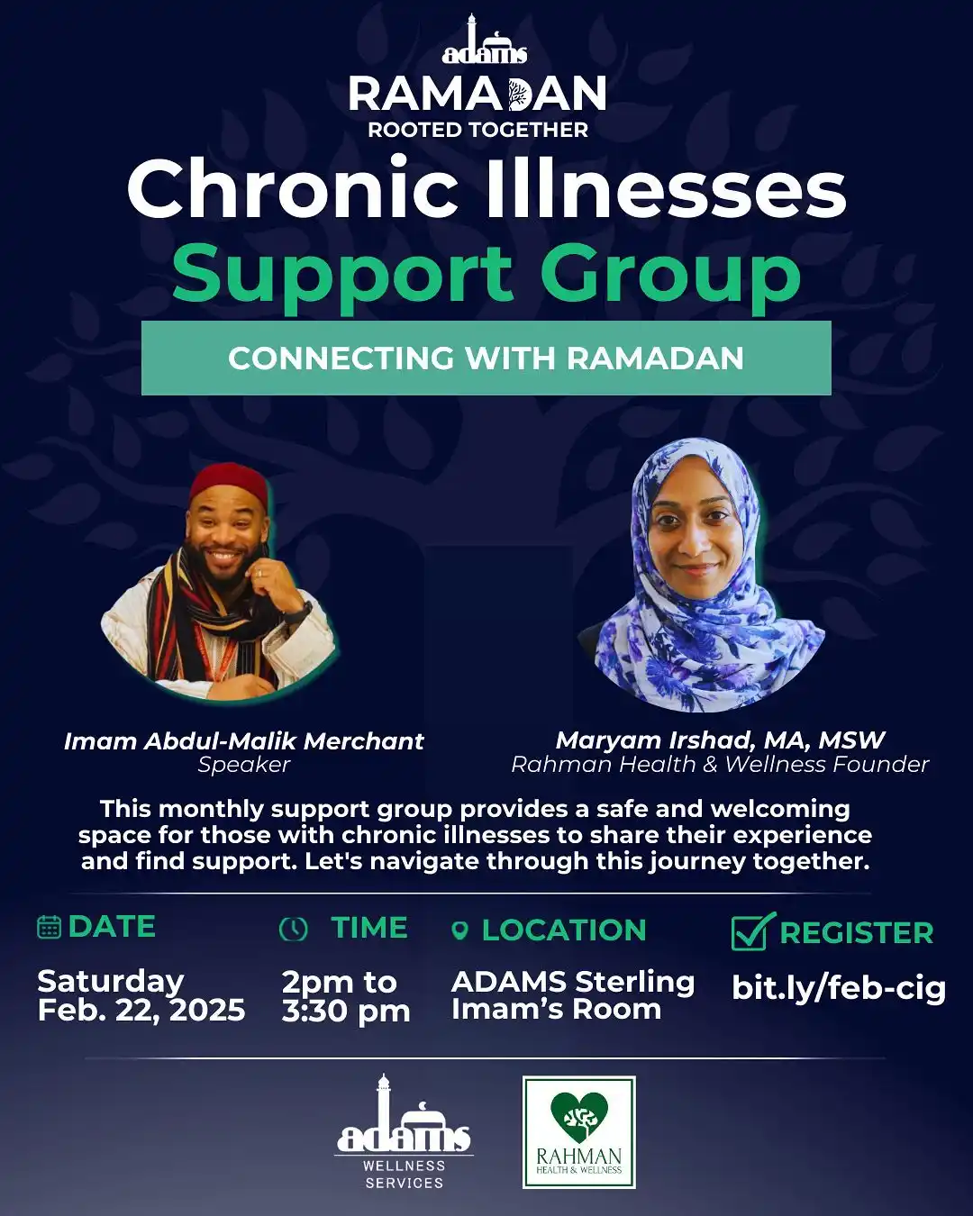 Image from ADAMS Official Channel: 📢 Join Our Chronic Illness Support Group! 💙 Are you or a loved one ...