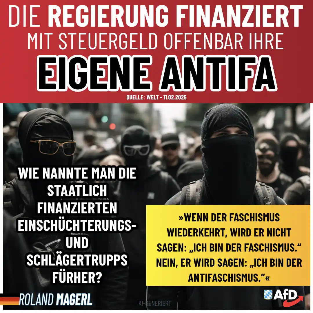 Image from AfD Weiden-Neustadt-Tirschenreuth: ⚠️ Irgendwann fliegt alles auf!   Sie behaupten, den Faschismus zu bek...