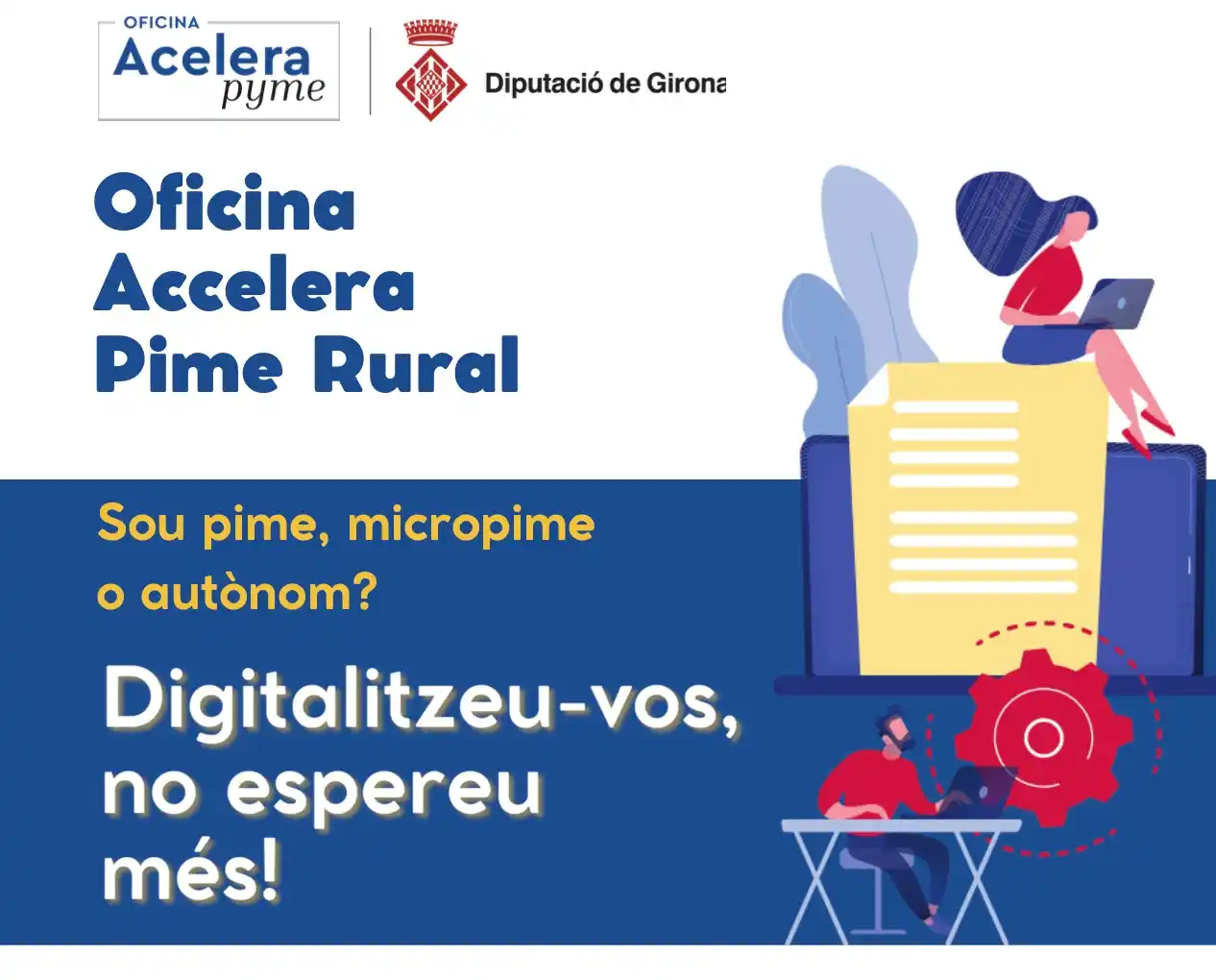 Image from Ajuntament de Riudellots: 📢*L'Ajuntament de Riudellots de la Selva acull l'Oficina Accelera Pim...