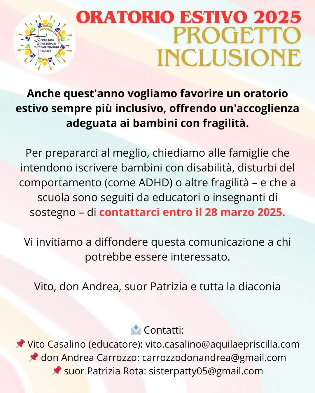 Comunità Pastorale San Giovanni Paolo II di Paderno Dugnano post
