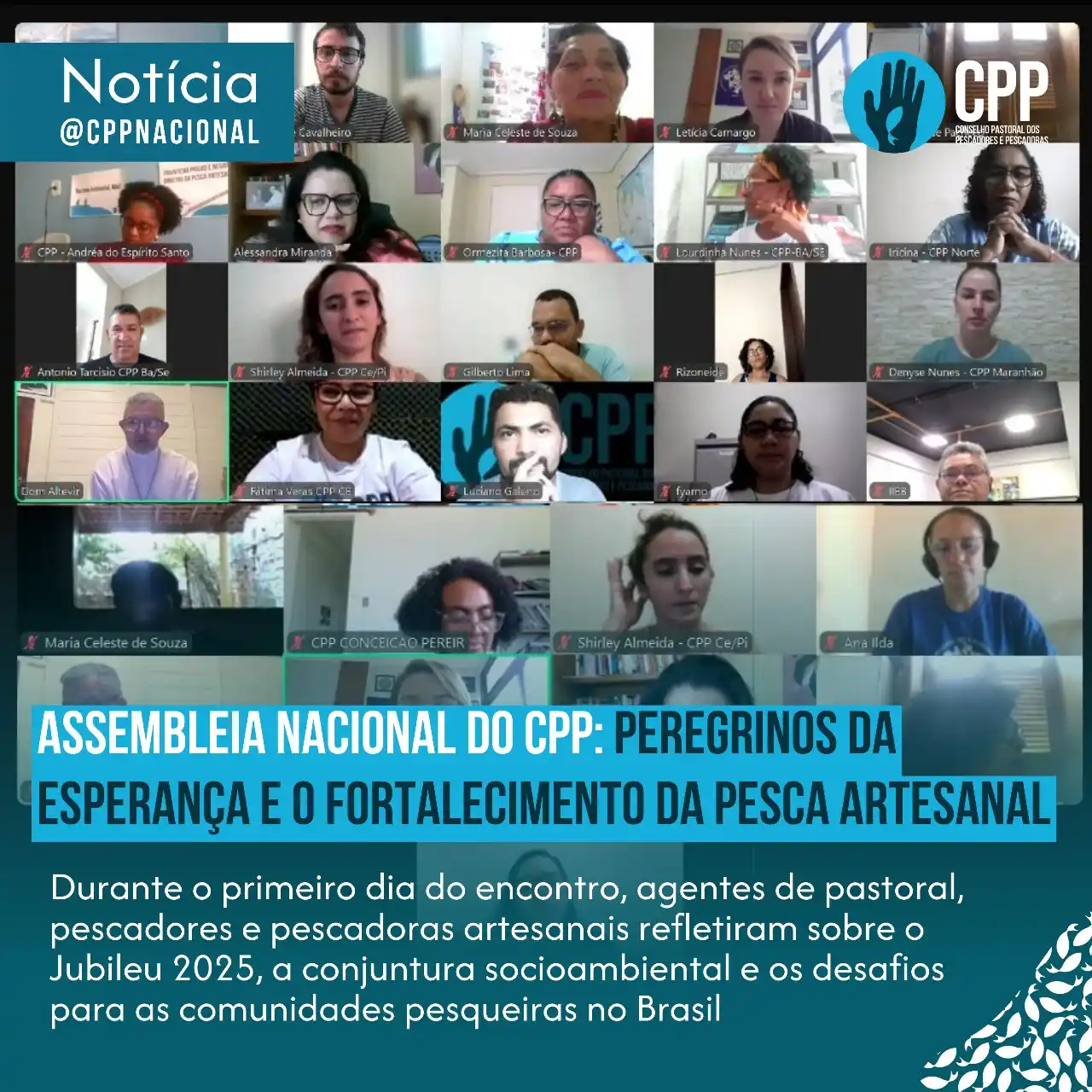 Image from Conselho Pastoral dos Pescadores e Pescadoras: 🌊✨ Esperança e resistência na defesa da pesca artesanal! ✊🏿🐟 ✝ O...