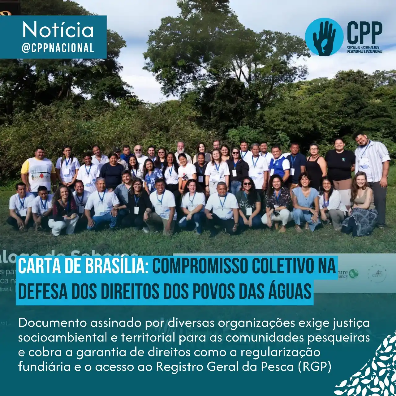 Image from Conselho Pastoral dos Pescadores e Pescadoras: 🌊🐟🦀 Entre os dias 3 e 5 de fevereiro, em Brasília, organizações, mo...