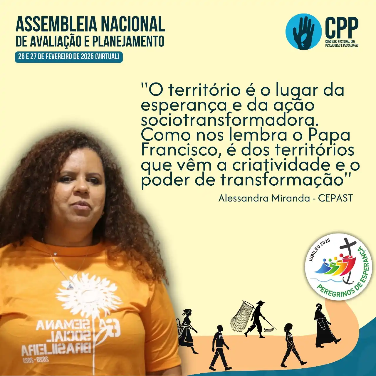 Image from Conselho Pastoral dos Pescadores e Pescadoras: 📢 Palavras que ecoam esperança! 🌊✊🏽 🐟 No primeiro dia da Assemble...