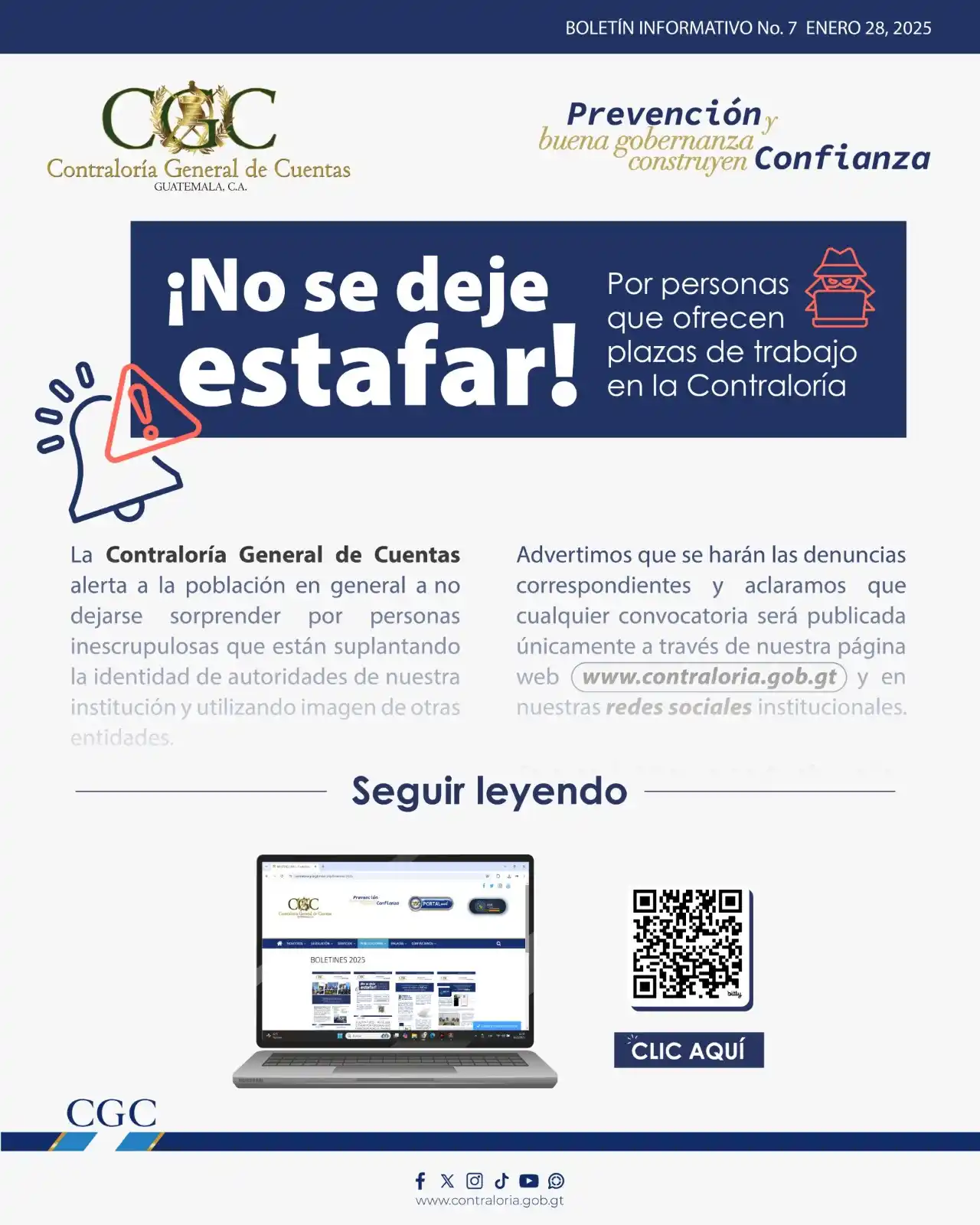 Contraloría General de Cuentas GT 🇬🇹 post