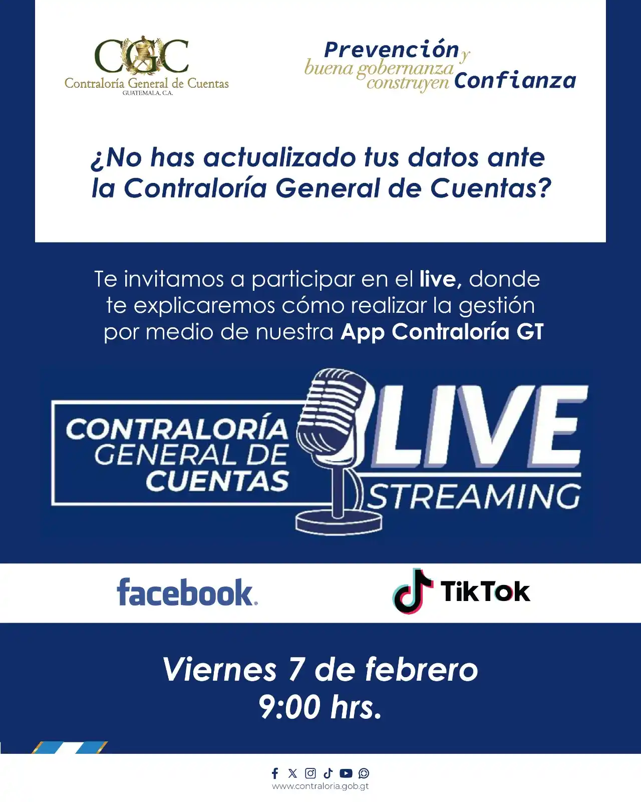 Contraloría General de Cuentas GT 🇬🇹 post