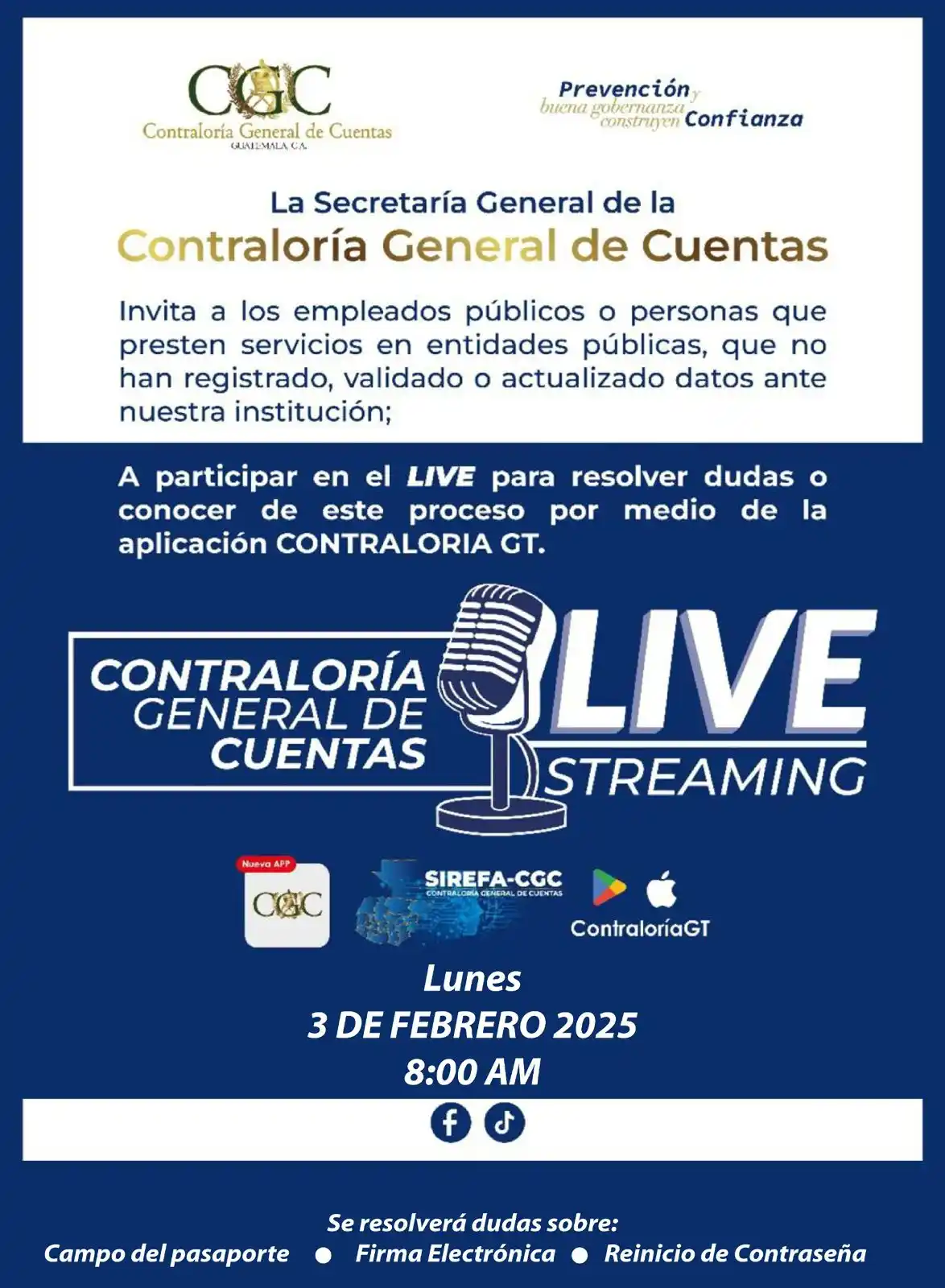 Contraloría General de Cuentas GT 🇬🇹 post