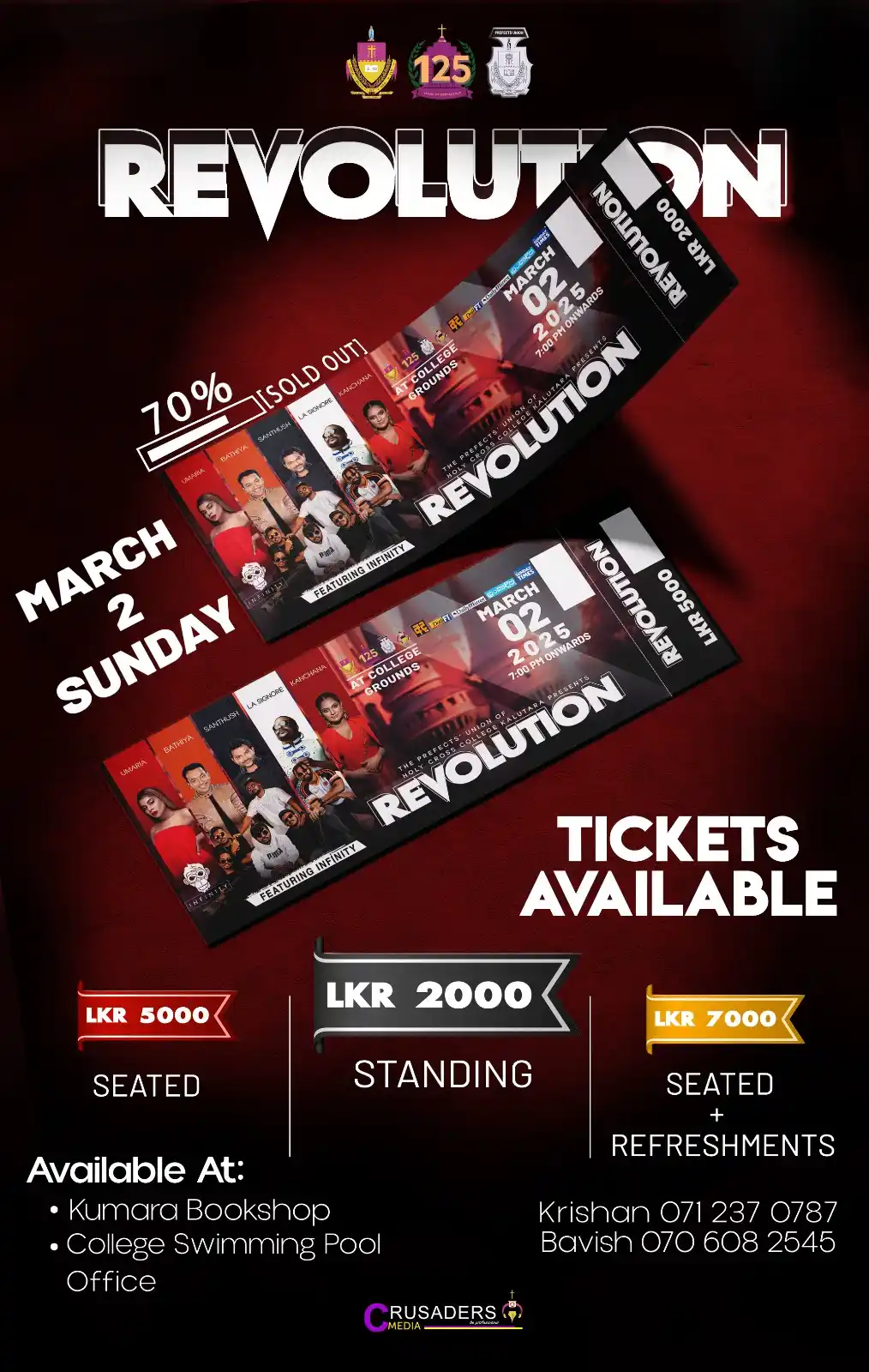 Image from Crusaders’ Media Official : 🚨 TICKETS SELLING FAST! 🎟️🔥 🎶 REVOLUTION LIVE IN CONCERT – The bi...