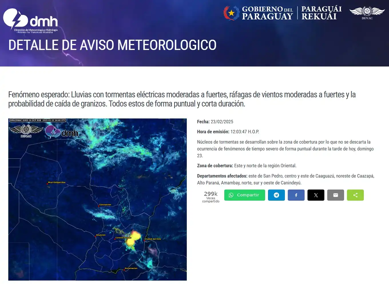 DMH-DINAC_Paraguay post