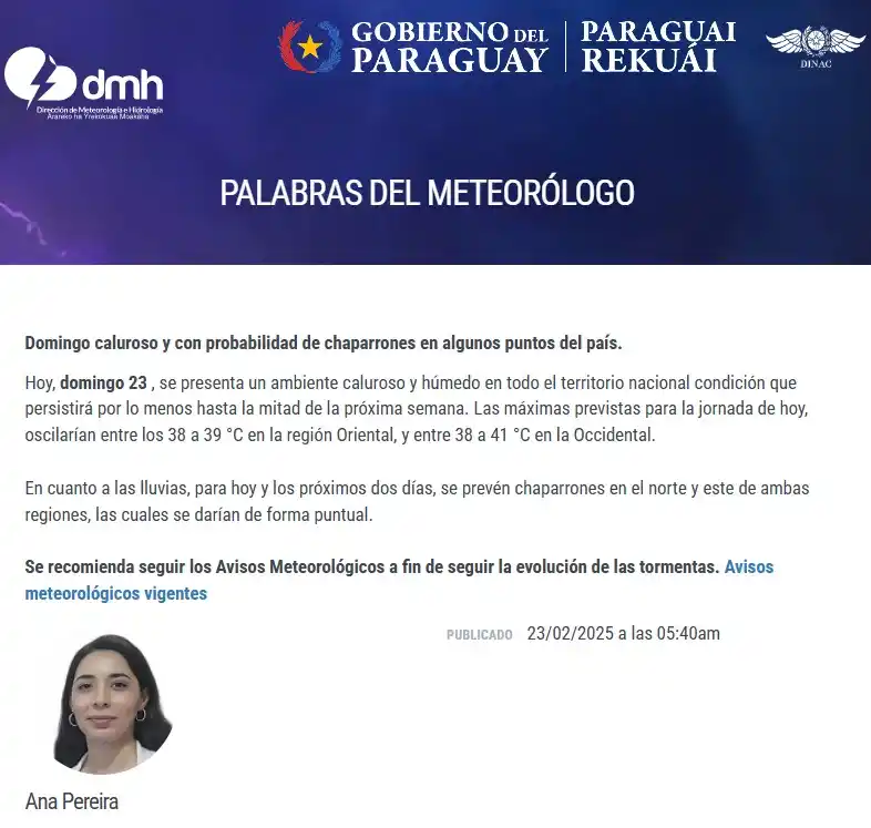 DMH-DINAC_Paraguay post