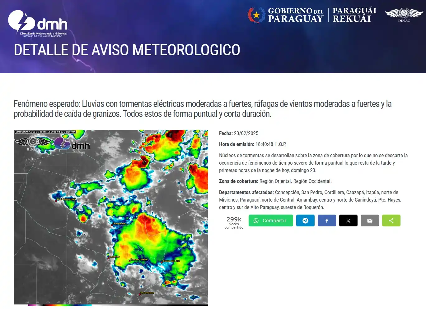 DMH-DINAC_Paraguay post