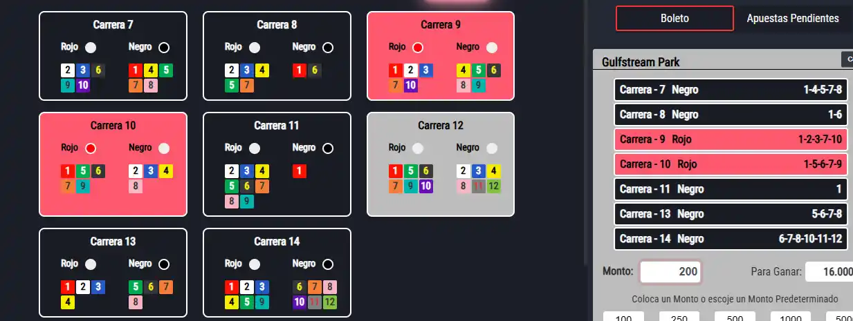 Image from Informacion gratis para todos: Asi jugaran los Stanchieri Brothers el rojo y negro en Gulfstream el d...