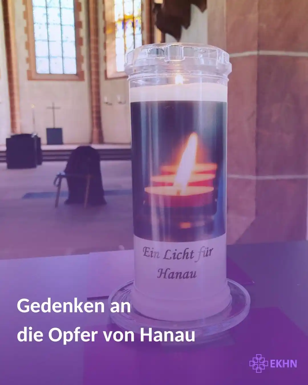 Image from Evangelische Kirche in Hessen und Nassau: Am 19. Februar 2020 erschoss ein Hanauer aus rassistischen Gründen neu...