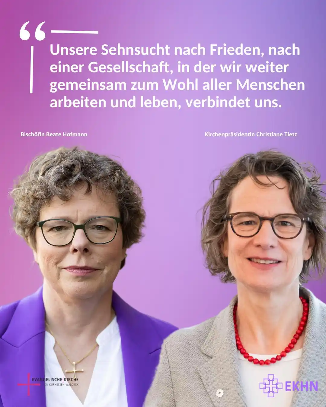 Image from Evangelische Kirche in Hessen und Nassau: „Gemeinsam können wir unsere Stimme erheben, wenn Menschen aufgrund ih...