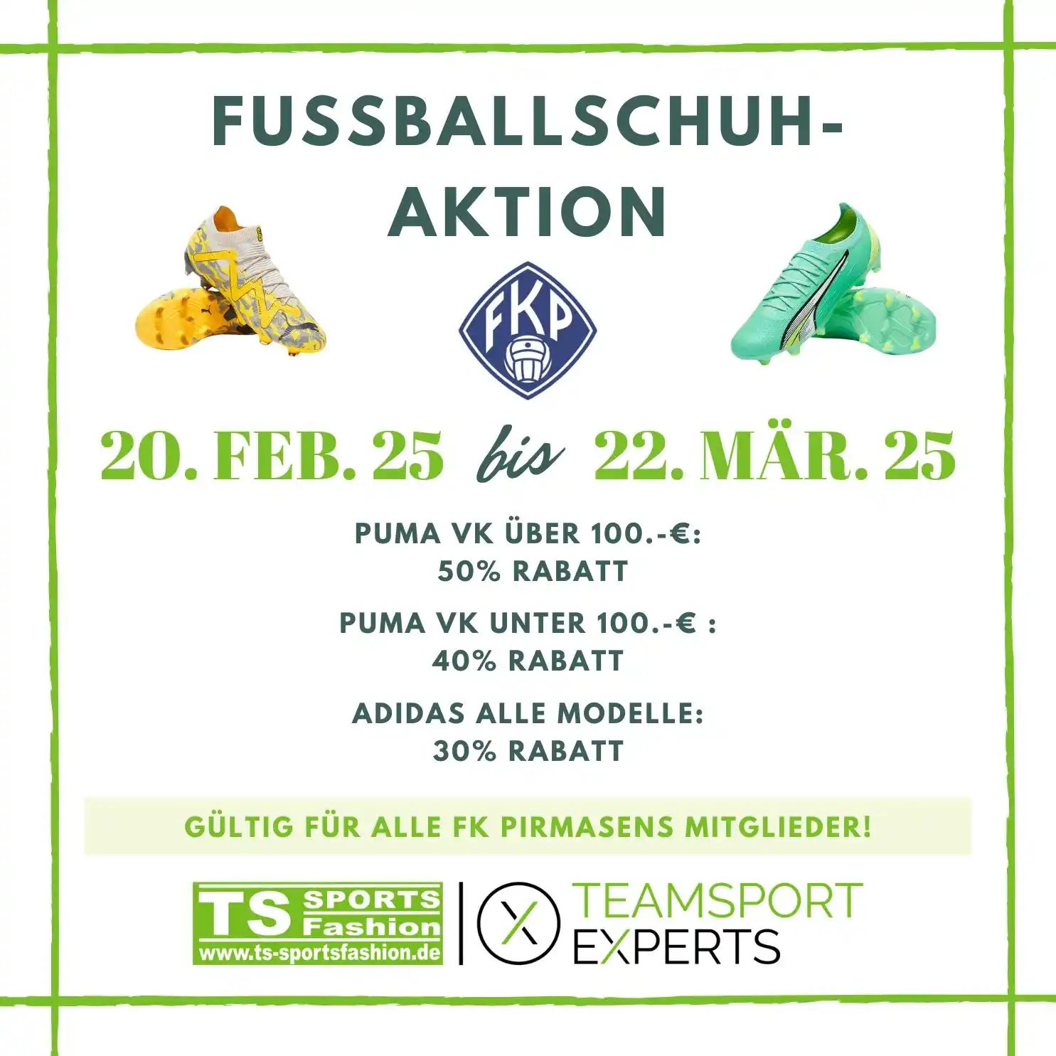 Image from FK 03 Pirmasens: ⚽️ Exklusiv für Mitglieder des FK 03 Pirmasens – Mega-Aktion bei TS Sp...