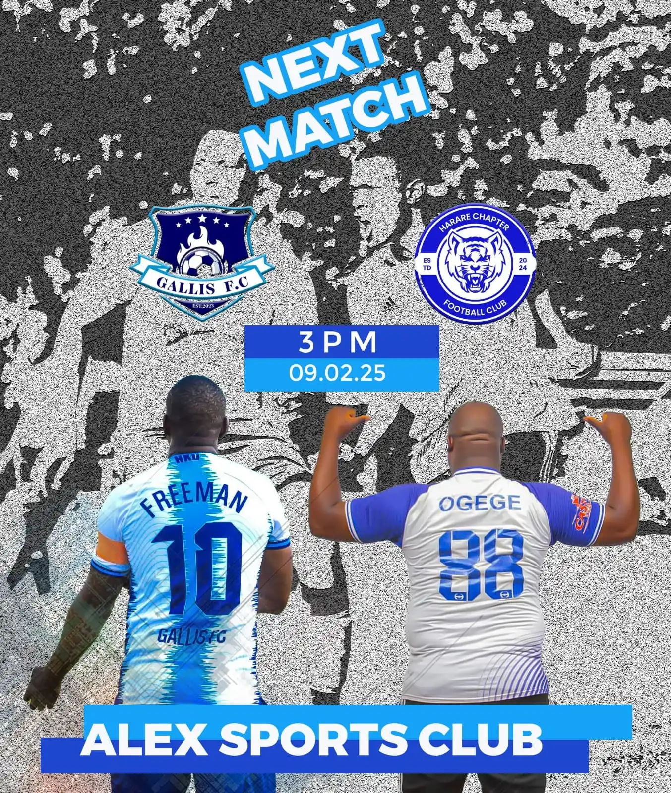 Image from Freeman HKD: 🚨⚽️ IT'S MATCHDAY! ⚽️🚨 🆚 Harare Chapter FC 📅 09 February 2025 🏟...