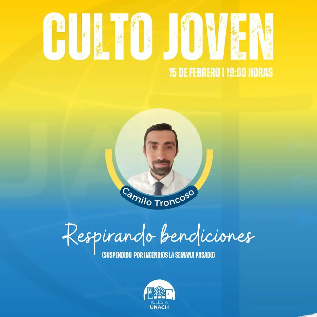 Image from Iglesia Unach: 📢 ¡Este sábado 15 de febrero, ven a un Culto Joven lleno de bendicion...