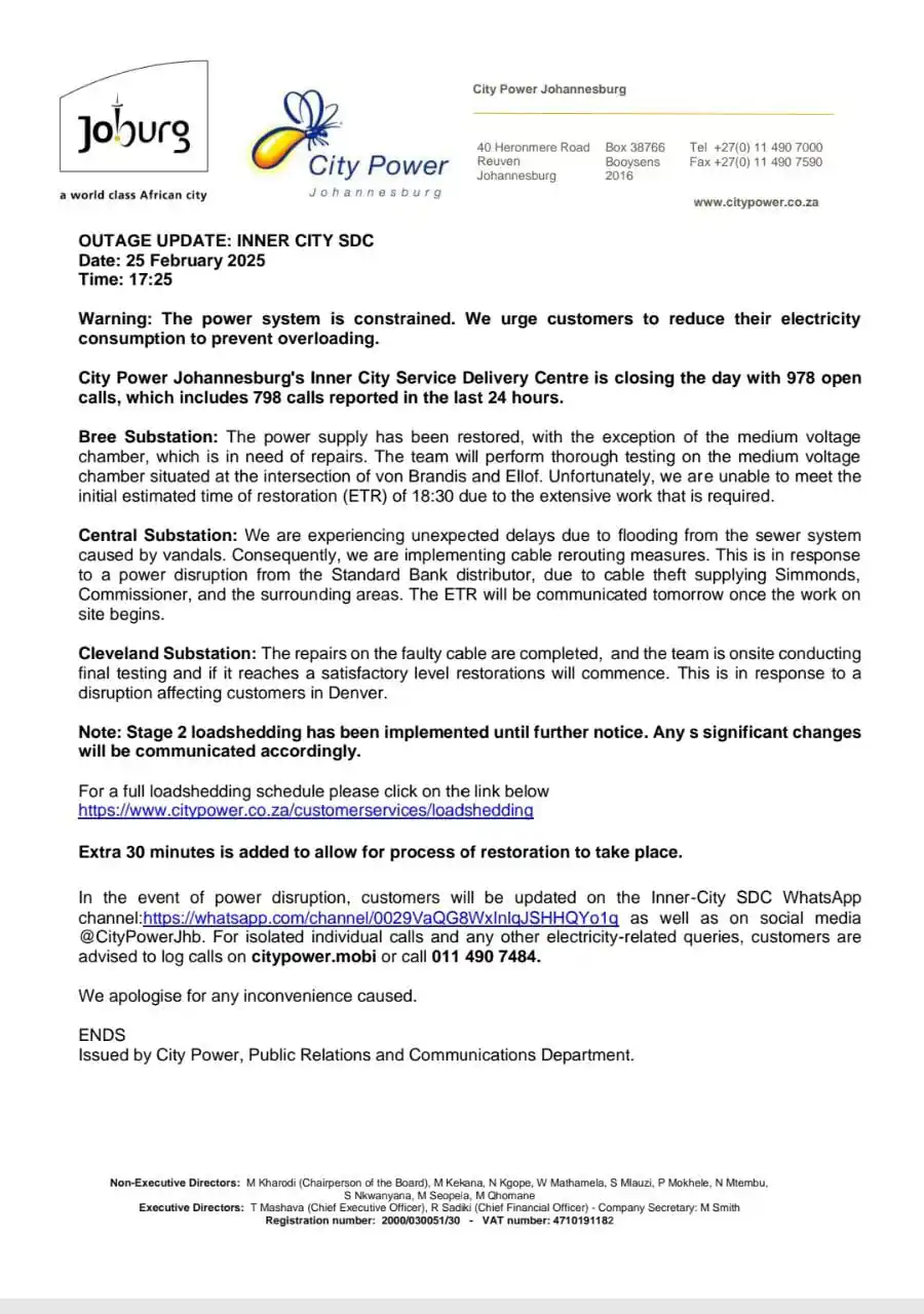 Inner-City SDC Outage Updates post