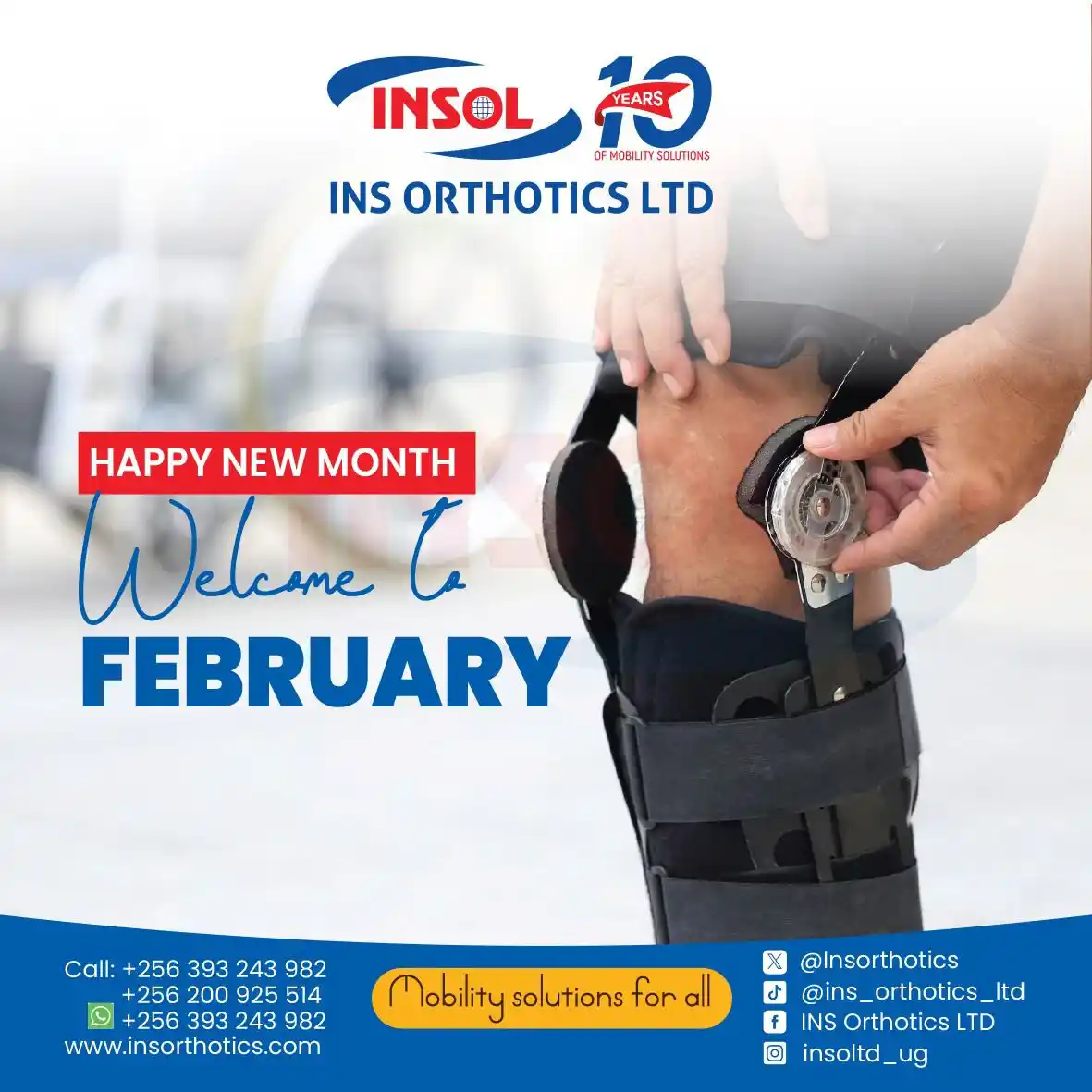Image from INS ORTHOTICS LIMITED : Happy New Month! INS Orthotics Ltd welcomes you to February. As we cel...