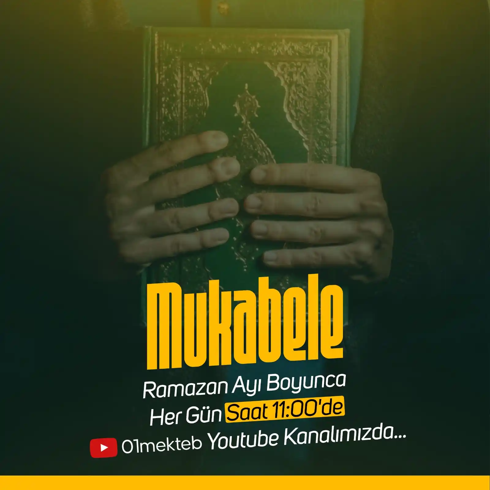 Image from Mekteb: "Ramazan-ı Şerif boyunca her gün saat 11.00'de Mekteb YouTube kanalımı...