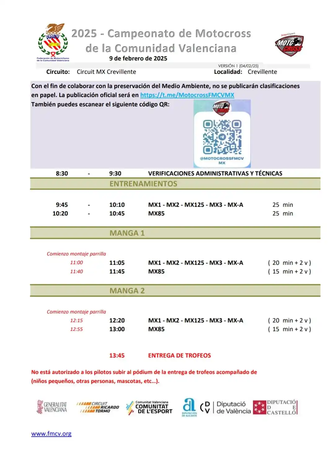 Image from Motociclismo Deportivo: Horario MX Crevillent 2025...