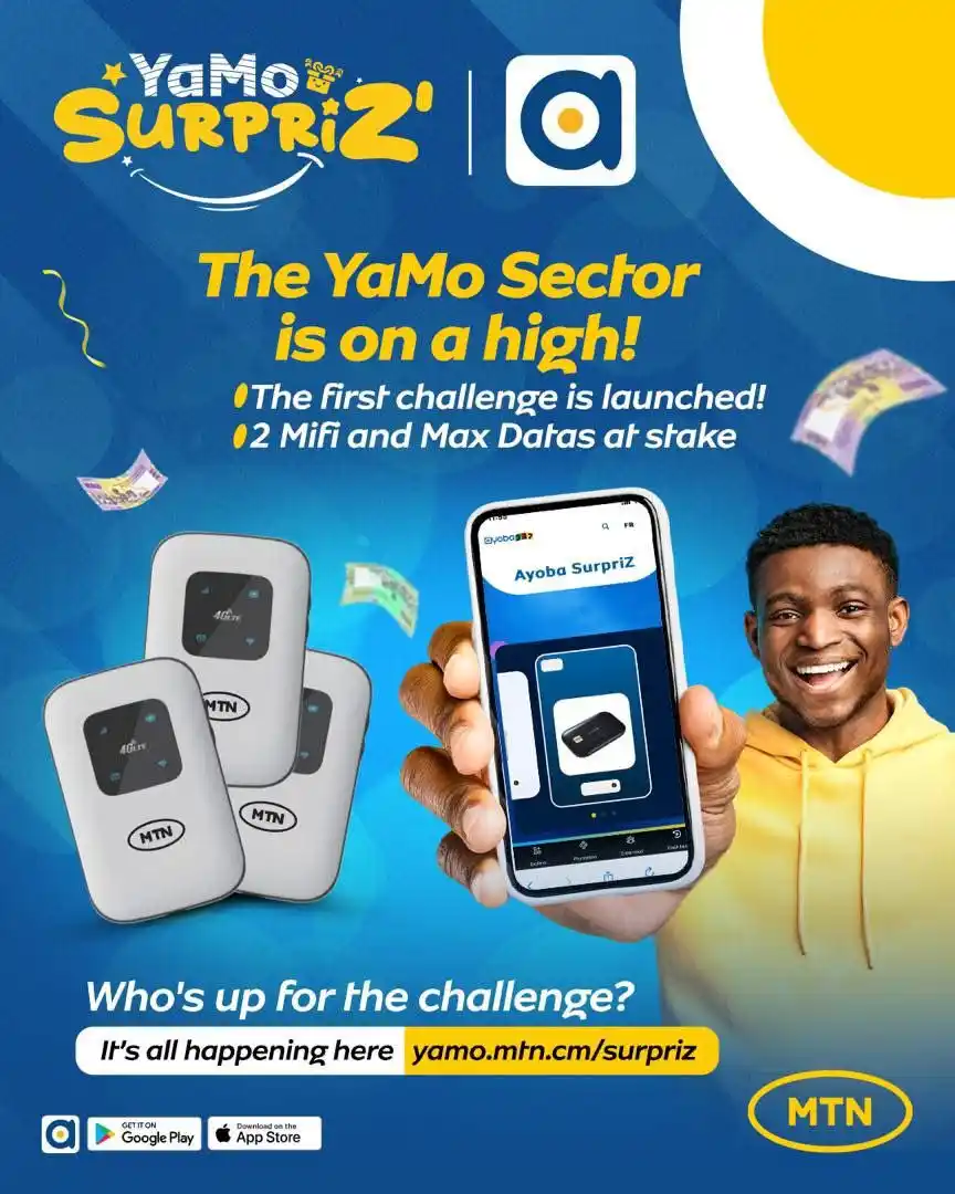 Image from MTN Cameroon: [SurpriZ Nº1]  The YaMo Sector is giving you the chance to win 2 Mifi ...