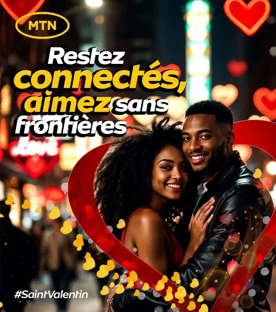 Image from MTN Cameroon: En cette Saint-Valentin, souvenons-nous que l'amour est une connexion ...