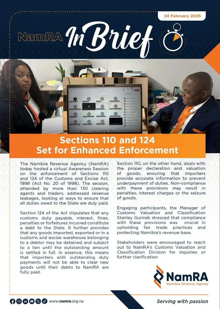 Namibia Revenue Agency - NamRA post