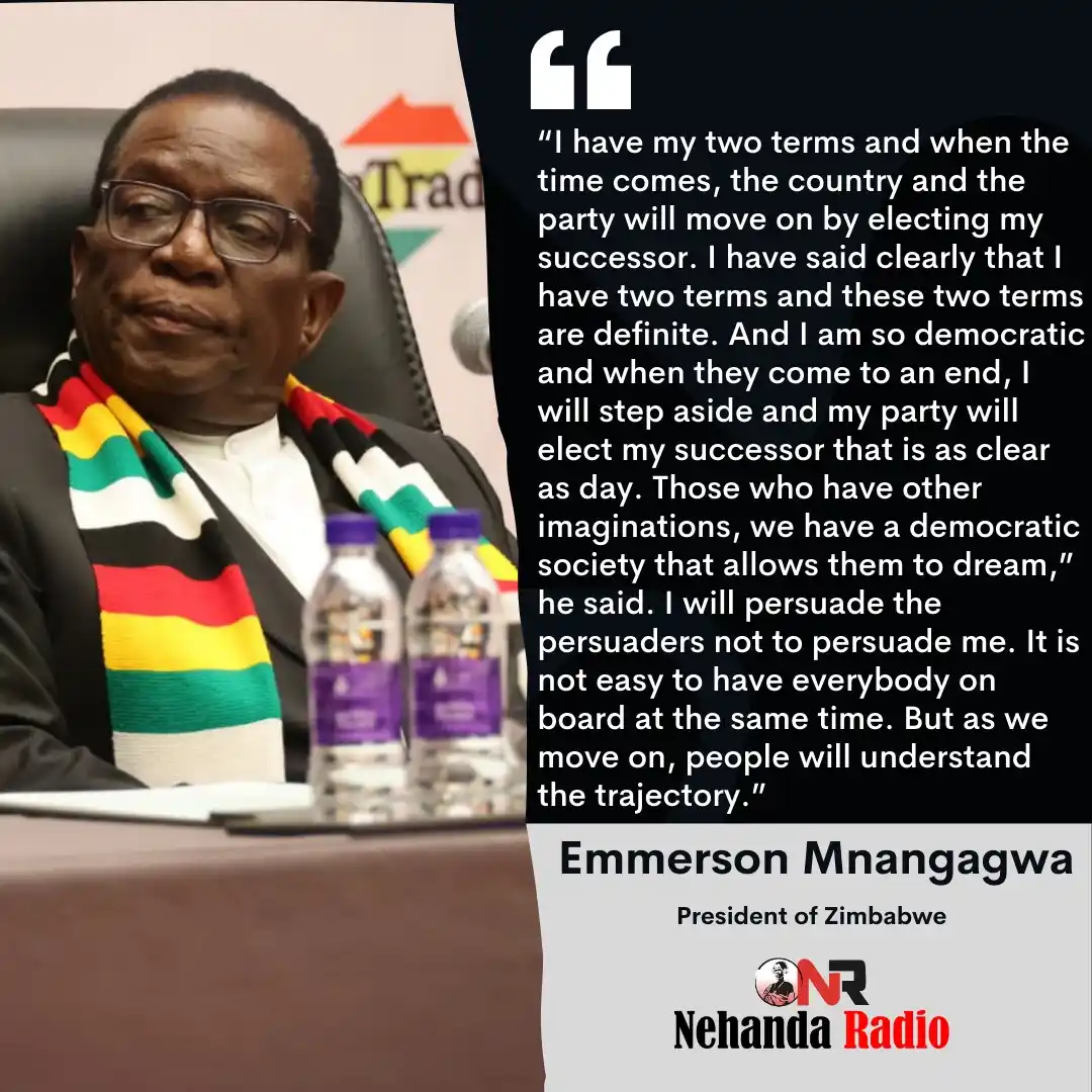 Image from Nehanda Radio: Do you believe these words from President Emmerson Mnangagwa? He was s...