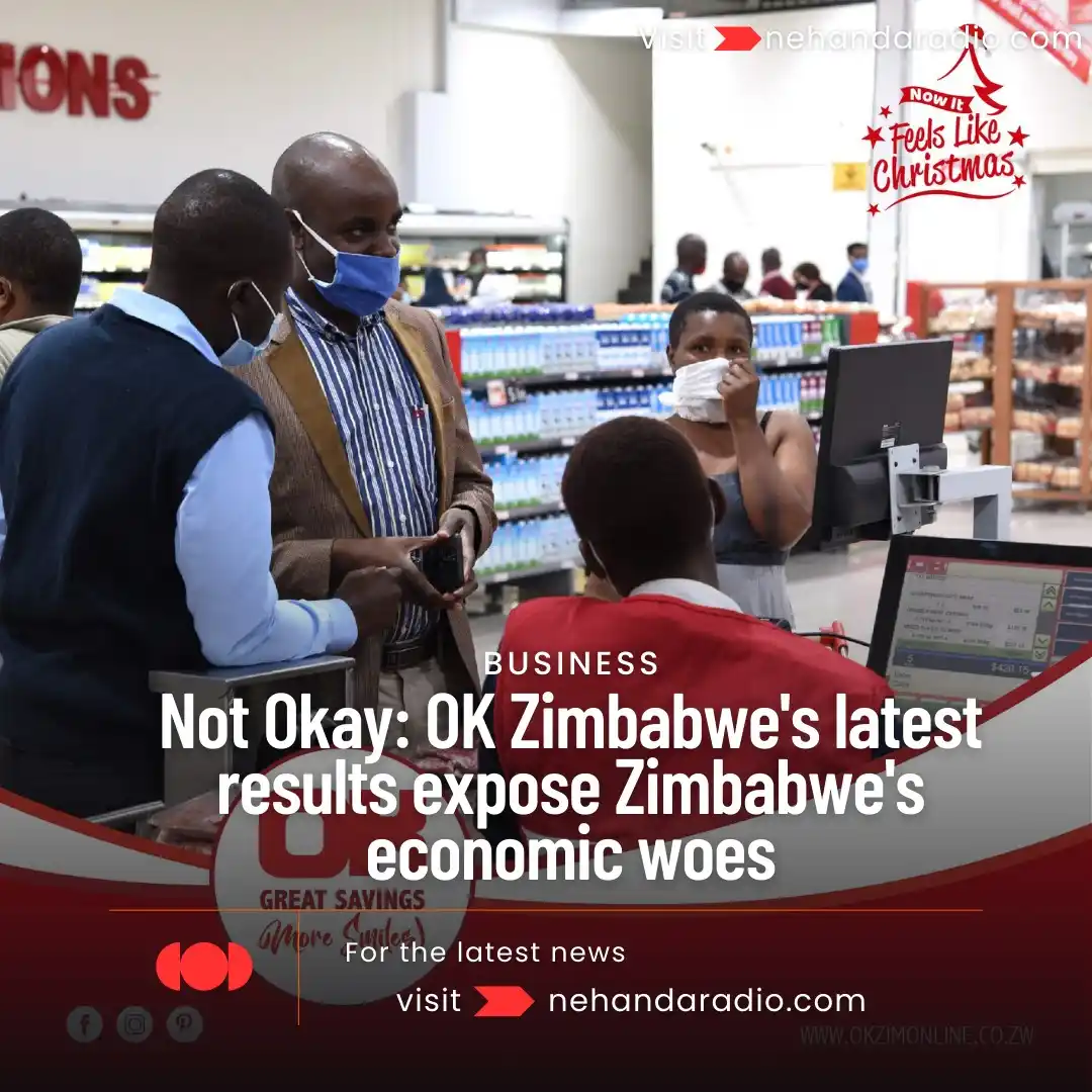 Image from Nehanda Radio: HARARE - OK Zimbabwe Limited has reported a 36% decline in sales volum...
